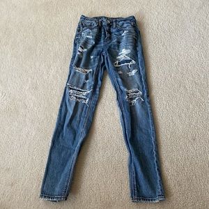 American Eagle Ripped Mom Jeans